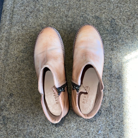 Bed Stu Lydyi Leather Ankle Wedge Boots Size 9 - Picture 6 of 11